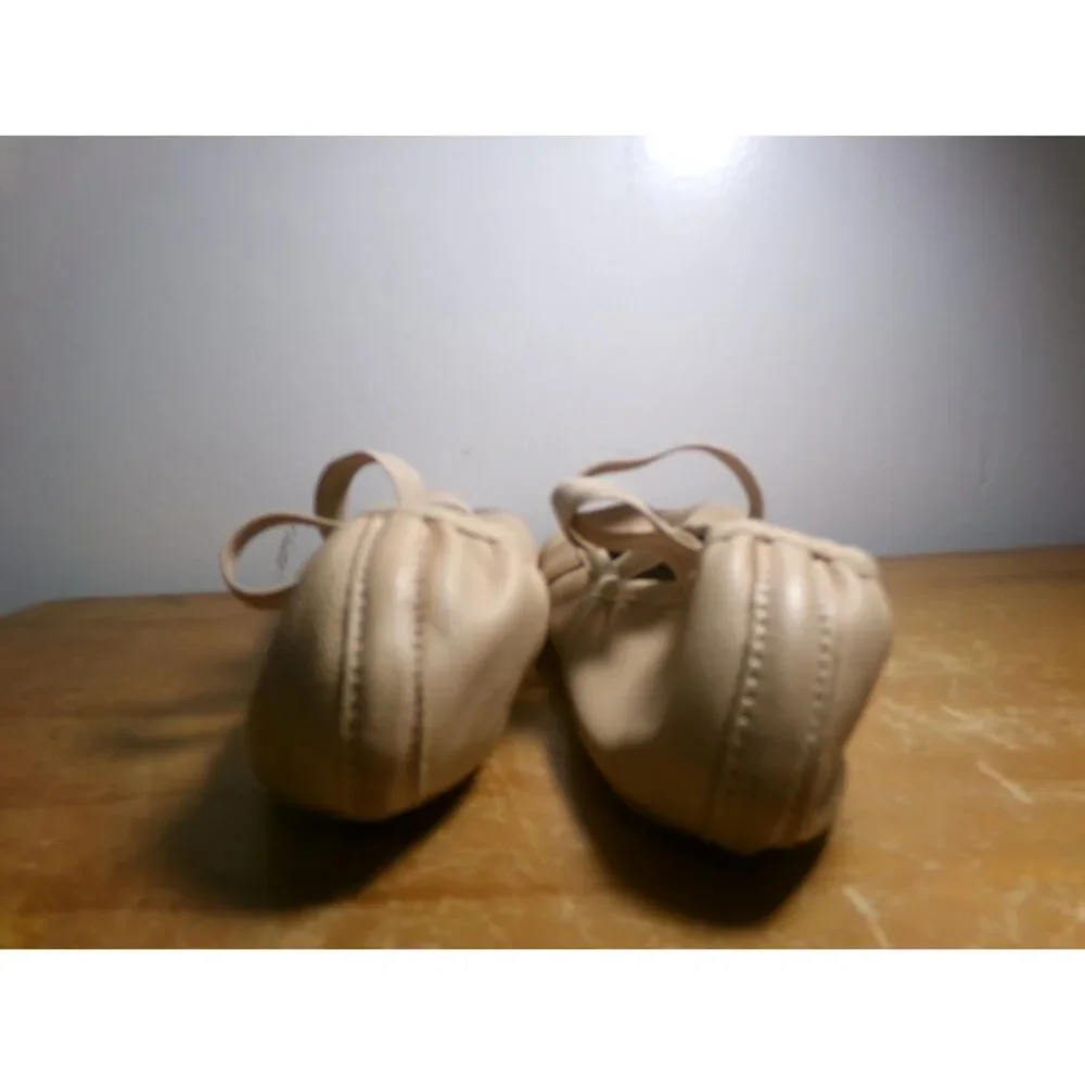 Pre-Owned Dance Ballet Shoes Danz N Motion 357 8M Adult Pink Leather Split Sole